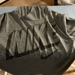Grey t shirt hoodie dry-fit